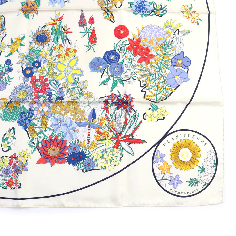 HERMES Authentic Black Silk Scarf - Picture 5 of 9